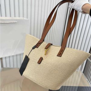 10A Fashion Beach Bags Designer Bag Women Luxurys Handbag Tote Straw Messenger Shopping Capacity Hundred Fashion Single 230301 Shoulder Gebf