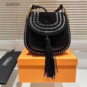 Medioevale Vintage Western Tessel Tassel Rivet Shedle Suede Horse Hudson Womens Bag 9O78