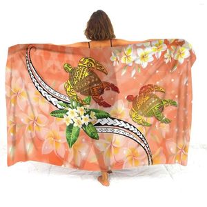 Wrap Sarong Fashion Polynesian Custom Hawaiian Resort Beach Ladies Coat Swimsuit 2024