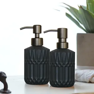 Жидкое мыло диспенсер Nordic Light Luxury Mablack Botment Bottle Bottle Dism Disingizer Gel Dispensing Portable Libossed Glass