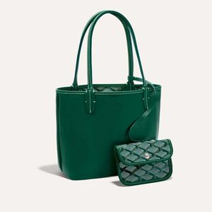 حقيبة مصممة للسيدات ، حقيبة تسوق شهيرة أزياء كبيرة سعة كبيرة ملونة على شاطئ الكتف الحقيبة اللون الأخضر الرمادي الصغير المحفظة