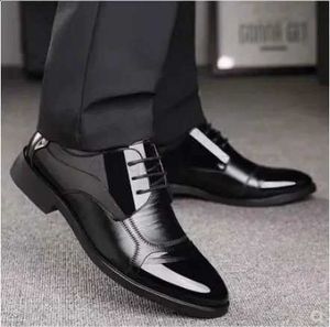 Dress Shoes Men Lace Leather Up Formal Business Oxford Male Office Wedding Dress Shoes Footwear Mocassin Homme