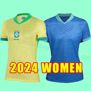 Mulheres 2024 2025 Jerseys de futebol do Brasil Marcelo Pele Paqueta Neres Coutinho Firmino Jesus Vini Jr 24 25 Brasils Football Shirt Home Girl Away Away Away Away Away Away