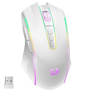 Mouse nuovo mouse, mouse wireless, mouse da gioco per PC con pulsante di fuoco, mouse ergonomico programmabile retroilluminazione RGB per giocatori, ricaricabile, 70 ore per Windows, Mac