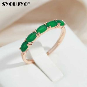 Обручальные кольца Syoujyo All Opal Green Natural Circon Fomen Ring 585 Розовое золото винтажные ювелирные украшения