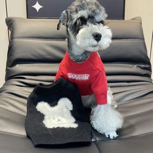 Hundebekleidung Pullover Haustier Kleidung Hunde Süße warme kleine Kleidung Cartoon Stricken Herbst Winter Mode rot süße Katzenkostüm