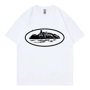Trendy Devil's Island printed short sleeved men's high street trendy hip-hop casual loose T-shirt ins