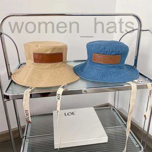 Wide Brim Hats & Bucket designer The correct version of the LOE circular sunshade fisherman hat is a fashionable and trendy style with tied up hat. English large brimmed