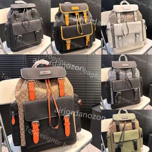 Neue Hot Designer Rucksack Männer und Frauen Mode -Rucksack -Buch -Tasche Klassische alte Blumen Kordelcrordel Offen und enge Jacquard Leather Schoolbag Rucksack