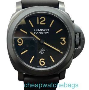 Panerei Luminors Wristwatches Listwatches Automatic Movement Watches Swiss Made Paneraiss Luminors Base Logo PVD Paneristi PAM00360 Black Dial يدويًا الجرح و WA