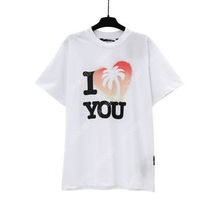 Palm 24SS Summer Letter Printing Logo T Shirt Boyfriend Gift Loose Oversized Hip Hop Unisex Short Sleeve Lovers Style Tees Angels 2243 HKC