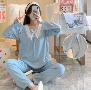 Sleep Lounge Ingint Care Pajamas Set di abbigliamento comodo D240517