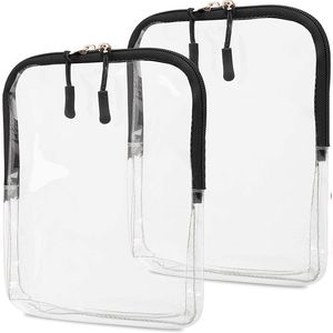 3pcs Toiletry Kits PVC Transparent Waterproof Protable Travel Makeup Bag