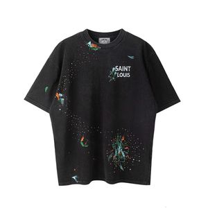 男性と女性のためのレトロデザイナーTシャツ聖マイケルスプラットインクダイヤモンドルーズサマーカップ