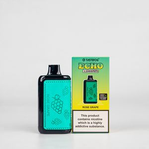 ホットセールTastefog Echo 12000パフ使い捨て蒸気2％16ML 650MAHエアフローコントロールバッテリーと燃料レベルディスプレイ12000電子タバコ12影響