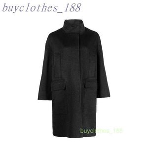 Trench di lunghezza di mezza lunghezza delle donne Maxmaras Miscela di lana Mista italiano di lusso da donna Cappotto di alta qualità Cashmere Coat D6zo