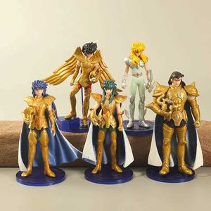 Action Toy Figures 5 pieces/batch 2nd generation Golden Holy Spirit Ya Zilong Shaja Action Character Scene Doll Plastic Handmade Decorative Toy Gifts S2451536