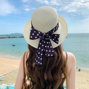 Wide Brim Hats Women's Spring/Summer Beach Fashion Straw Hat Sunshade Sun Hollow Breathable Trendy Fisherman