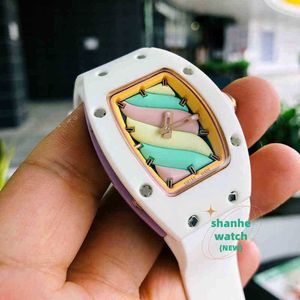 Designer Luxury Watch Date Business Leisure Womens Small Automatic Mechanical Watch Versatile Fashion Trend Cotton Candy Ceramic