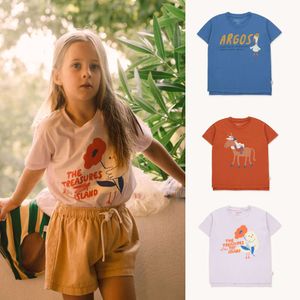 2022 Summer Top Tees Cotton Clothing T-shirt for Girls Baby Tops L2405