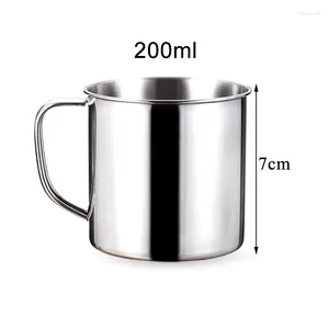 Tumblers Tea Cup Mug кружка из нержавеющей стали ежедневные напитки путешествовать по тумблеру кофе с ручкой