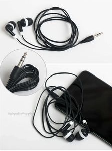 Wholesale 3.5mm Disposable Earphones Headphones Low Cost Earbuds For Theatre Museum School Library,Hotel,Hospital Gift