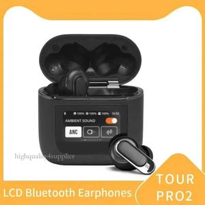 Hörlurar OKCSC Tour Pro 2 ANC True Wireless Earphones Buller Avbrytande Bluetooth -hörlurar Tviga öronsnäckor Små sportvattentät headset