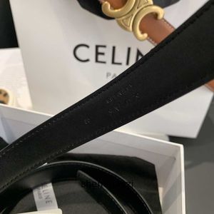 Celline High end designer belts for womens fashion Classic Metal Button Decoration Four Seasons Versatile Womens Belt Original 1:1 with real logo and box