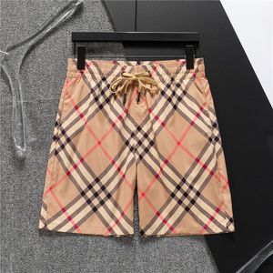 Mens shorts Designer Luxury brand drawstring mens beach pants Outdoor casual sports shorts Classic plaid print Top quality men swimming trunks European size