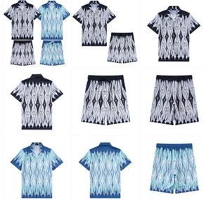 Casa Blanca Man T Shirt Set masao san print męska swoboda i krótka damska luźna jedwabna koszula