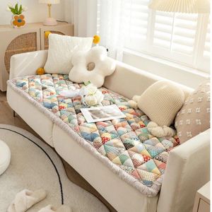 Chair Covers Couch Protective Soft Comfortable Cotton Self Adhesive Non-Slip Living Room Sofa Towel Cushion Mat