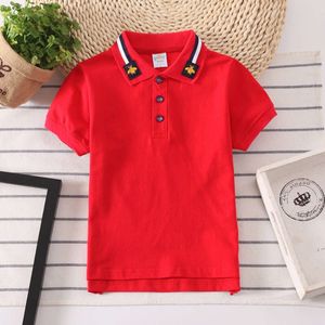 Summer Teen Polo Shirts for Boys Fashion Children Sports Tops Cotton Baby Breathable T Shirt 2-14 Years Kids Clothes L2405
