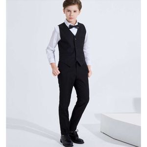 Dzieci Czarny Wedding Flower Boys Dress Didowie