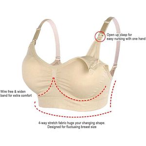 La maternità intimata da donne in gravidanza reggiseni a cordone abbigliamento di maternità anti -cadente in lattice traspirante per le donne D240517