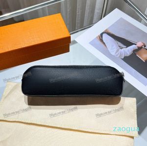 pencil pouch luxury designer colored leather zipper pencil case coated canvas pencils box