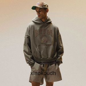 Rhude High end designer Hoodies for Correct Hoodie High Street Design Embroidered Hoodie for Men With 1:1 original labels