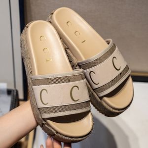 Muli da ricamo multicolore beige nero da donna pantofole alla moda flip sandali casual sandali estate in pelle piatta in gomma in gomma 36-42