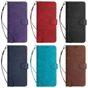 Cases For Redmi A3 4G K70 K70E 13C Xiaomi 14 Pro Ultra Moto G Play Power 5G G34 G04 Plain PU Leather Wallet Business Frame Photo Card Slot Holder Flip Cover Kickstand Pouch