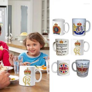 Kubki 350 ml King Charles III Wzór ceramiczny herbata do herbaty kawy świętująca Wielka Brytania 2024 Kubek koronacyjny