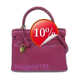 Top Ladies Designer Ekolry Bag 10off 28 Handtaschen Umhängetasche Clemence Leder Rubis rot