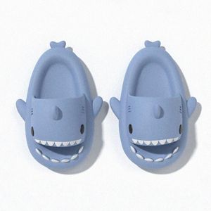Tubarão Slipers Sliders Sliders Homens Mulheres Crianças deslizam Sandals de espuma de memória cinza azul rosa