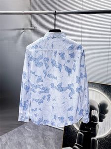 トップファッションサマーニューメンズシャツフルプリント長袖シャツカスタム織りツイルファブリックヨーロッパサイズM-3xl