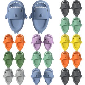 11 Mens Women Shark Summer Home Solid Color Couple Parents Outdoor Cool Indoor Household Funny Slippers GAI