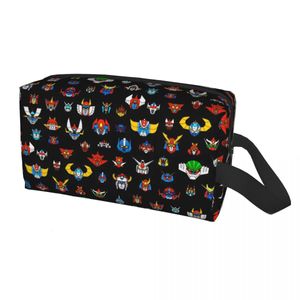 Śliczna torba toaletowa robot UFO dla kobiet Goldorak Grendizer Mazinger Z Makeup Sposobowy magazyn Dopp Kit 240511