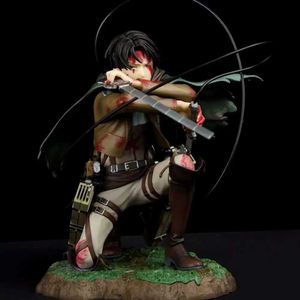 Action Toy Figuren Angreifen Riese Levi Kommandeure Kampfschaden Bloody Battle Knie Position Action Diagramm, die durch Hand Modell S2451536 erzeugt wurden