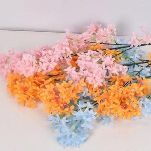 装飾的な花LILAC DIY Cross Cherry Blossom Simulation Home Wedding Christmas Decoration Fake Manufacturers Wholesale