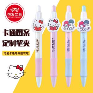 Novel Cartoon Ballpond Pen CLIP Design de publicidade Parte do aluno Gift Girl Girl Heart Cartoon