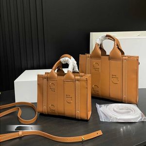 10A Fashion Travel 240315 With Designer Bag Handbags Classic Woody High Tote Quality High Capacity Leather Convenient Commute Tote Lett Qjak