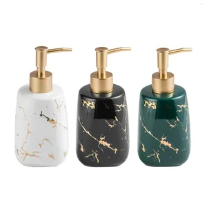 Dispensador de sabão líquido Recarregável preenche 350 ml de loção para a mão shampoo banheiro cozinha garrafa reutilizável de marmoreio