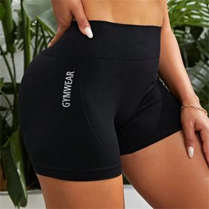 Kvinnor Hög midja Butt Lift Sports Short Pants Stretch Qyuickdrying Breattable Yoga Shorts Athletic Tights 240511